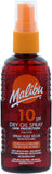 Malibu Sun SPF 10 Continuous Dry Oil Spray for Tanning with Shea Butter Extract, Low Protection, Water Resistant, 175ml