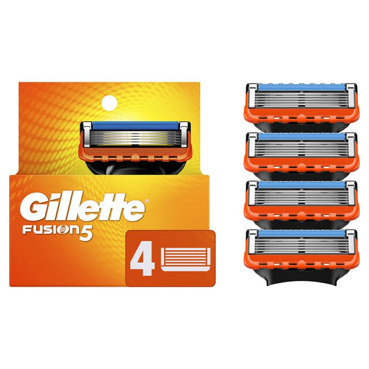Gillette Fusion Men's Razor Blades, 4 Refills