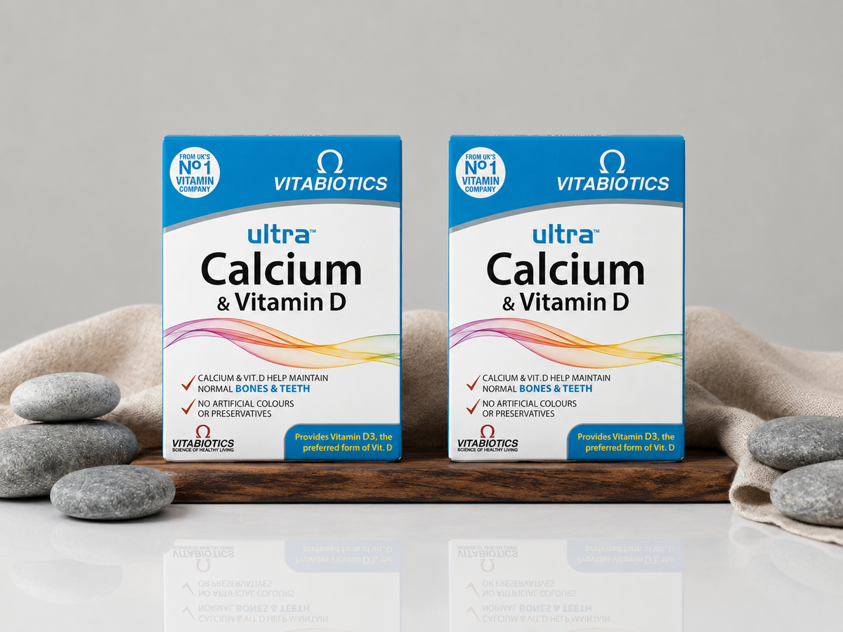 Vitabiotics Ultra Calcium & Vitamin D Tablets (30 Pack) - Bone & Teeth Support
