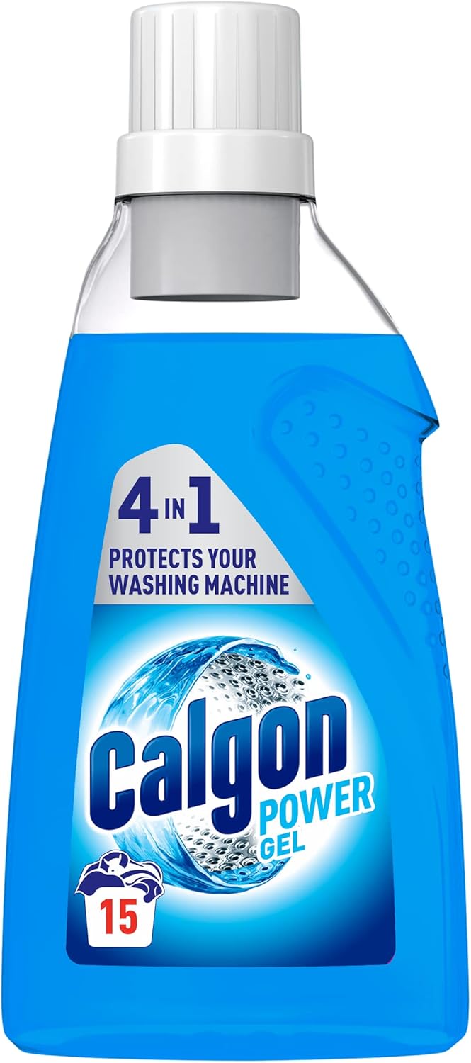 Calgon 4-in-1 Washing Machine Cleaner and Water Softener Gel 750 ml, Pack of 2, Removes Limescale, Residue, Dirt, Rust & Malodours, Deep Clean