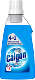 Calgon 4-in-1 Washing Machine Cleaner and Water Softener Gel 750 ml, Pack of 2, Removes Limescale, Residue, Dirt, Rust & Malodours, Deep Clean