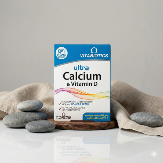 Vitabiotics Ultra Calcium & Vitamin D Tablets (30 Pack) - Bone & Teeth Support