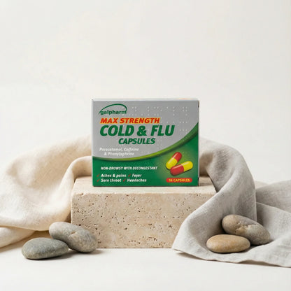 Galpharm Max Strength Cold & Flu Capsules (16 Pack) - Non-Drowsy