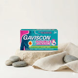 Gaviscon Double Action Chewable Tablets (12 Pack) - Fast Heartburn & Indigestion Relief
