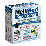 NeilMed Sinus Rinse Starter Kit (1 Bottle + 60 Sachets) - Natural Sinus Relief