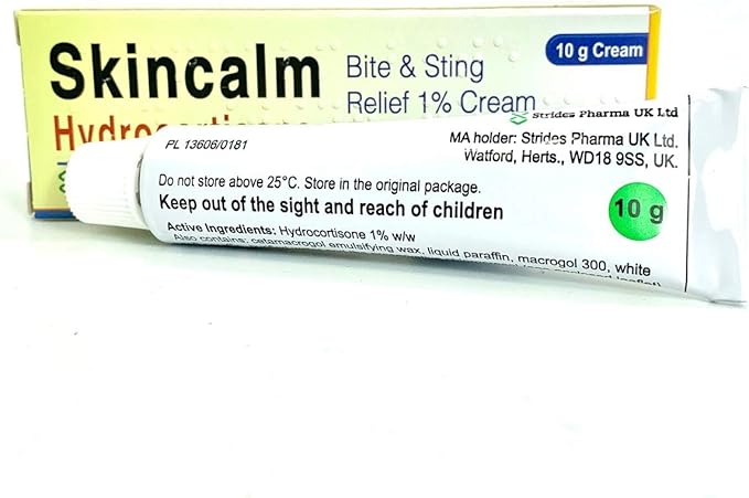 Skincalm Hydrocortisone 1% Cream (10g) - For Itchy Insect Bites & Stings