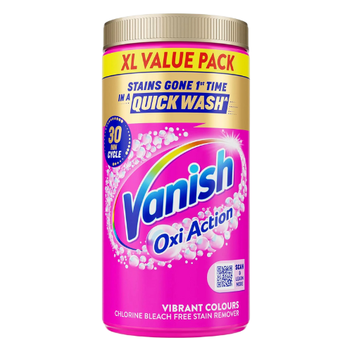 Vanish Gold Oxi Action Chlorine Bleach Free Stain Remover Powder, For Colours, 1.9 kg