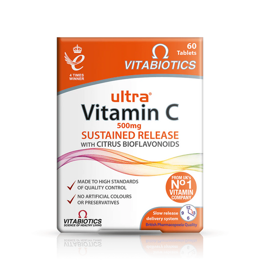 Vitamin C Tablets with Bioflavonoids - 120 Tablets, Vitabiotics Ultra