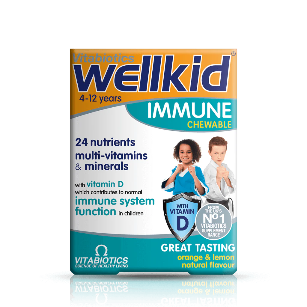 Vitabiotics Wellkid Immune Chewable (30 Tablets)