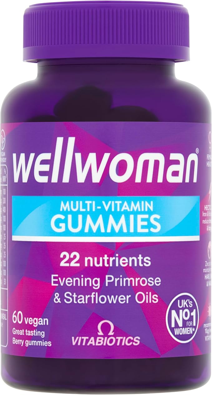Vitabiotics Wellwoman Multi-Vitamin Gummies (60 Pack) - Energy & Hormone Balance