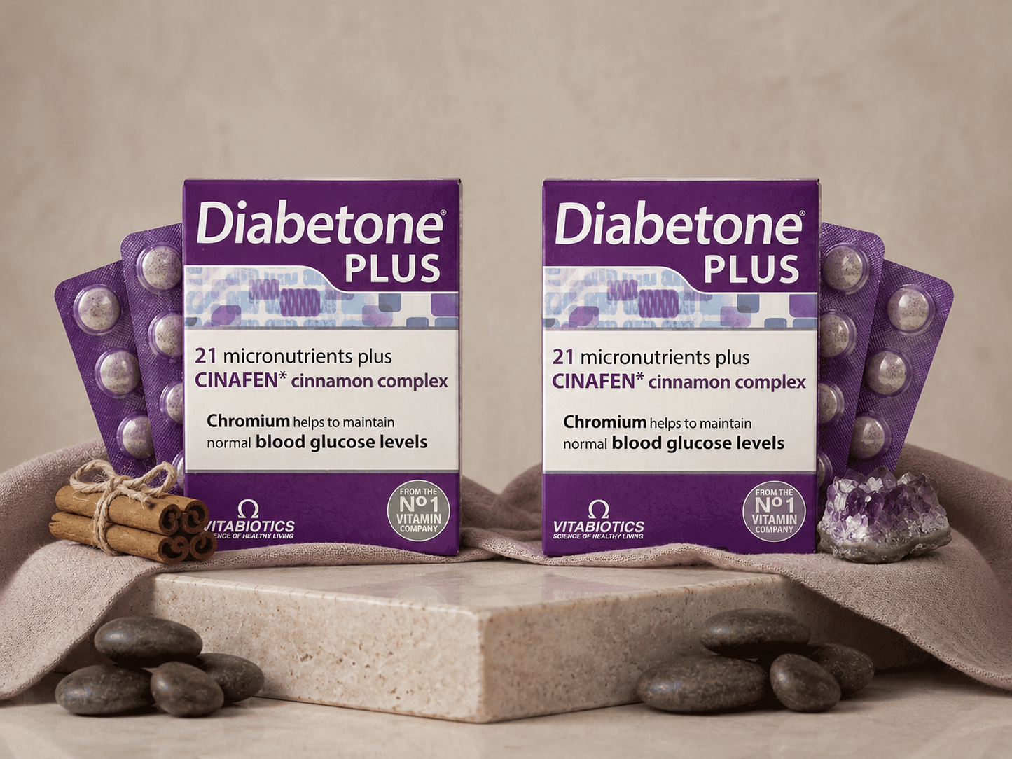 Vitabiotics Diabetone Plus - Blood Glucose & Nutrient Support