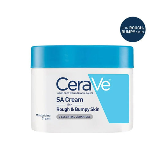 CeraVe SA Smoothing Cream Moisturiser with Salicylic Acid and 3 Essential Ceramides for Dry, Rough & Bumpy Skin 340g